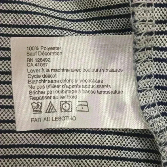 Greg Norman  Polo Golf Shirt Mens Large Grey Black Stripe Sportswear - Picture 7 of 10